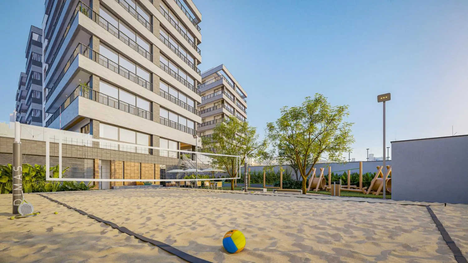 Quadra do D/Vert Residence Club, Beira-Mar de São José